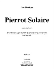 Pierrot Solaire Orchestra sheet music cover Thumbnail